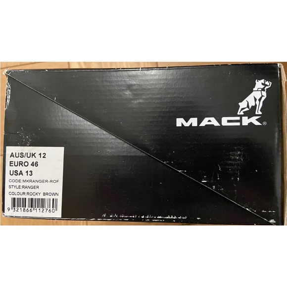 Mack Ranger Lace-Up Safety Rocky Brown Boots Size US 13 AUS/UK 12 EU 46 - Picture 6 of 7